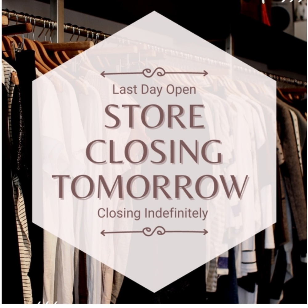 Closet closing, get your deals now!